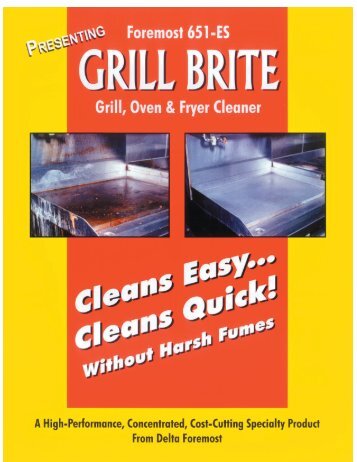 GRILL BRITE - 4 COLOR.indd - Delta Foremost Chemical