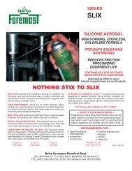 NOTHING STIX TO SLIX - Delta Foremost Chemical