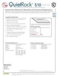 QuietRock 510 Product Datasheet