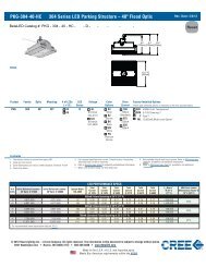 LED PARKING STRUCTURE LIGHT SPECIFICATION SHEET