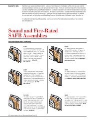 Sound and Fire-Rated SAFB Assemblies
