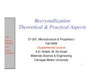 Recrystallization Theoretical & Practical Aspects - Materials Science ...