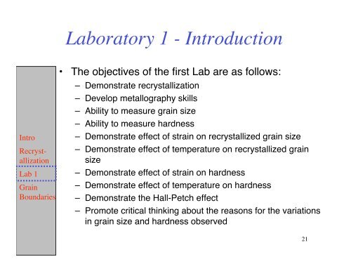 Recrystallization Theoretical & Practical Aspects - Materials Science ...