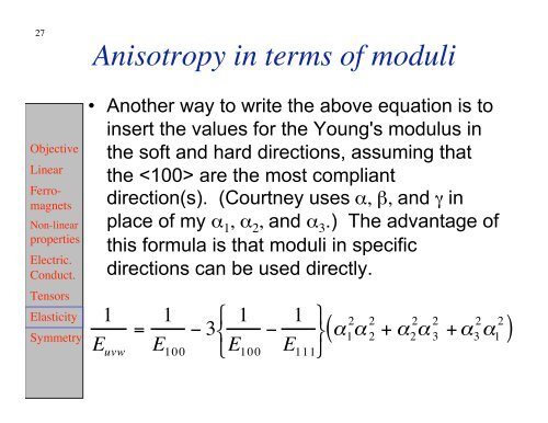 Microstructure-Properties - Materials Science and Engineering