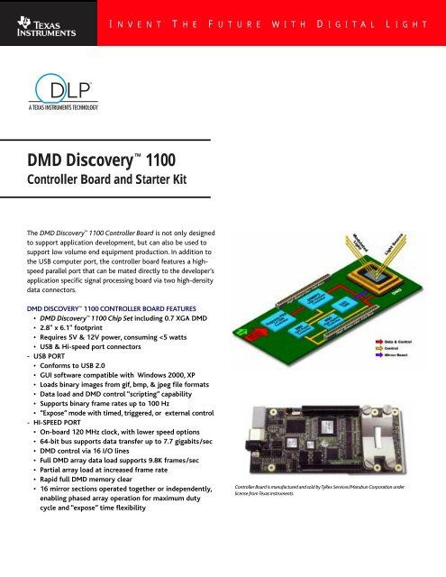 Texas Instruments Dmd Configuration DMD Discovery? 1100 Controller Board and ... - Texas Instruments