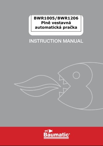 BWR1005/BWR1206 Plně vestavná automatická pračka - baumatic.cz
