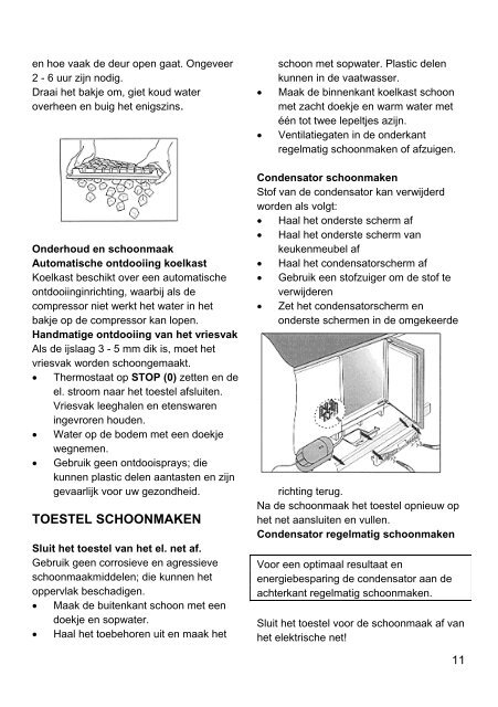 KOELKAST MET VRIESVAK