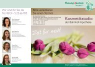 Der Kosmetikflyer zum Download - Bahnhof-Apotheke