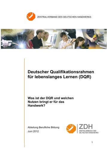 Deutscher Qualifikationsrahmen für lebenslanges Lernen (DQR)