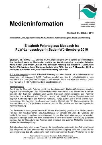 medieninformationplw04102010.pdf - Fachverband Friseur und ...