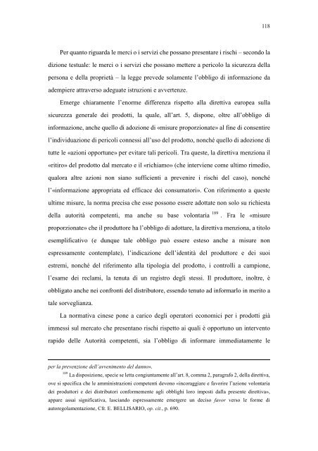 la sicurezza dei prodotti e la responsabilità del produttore nella ...