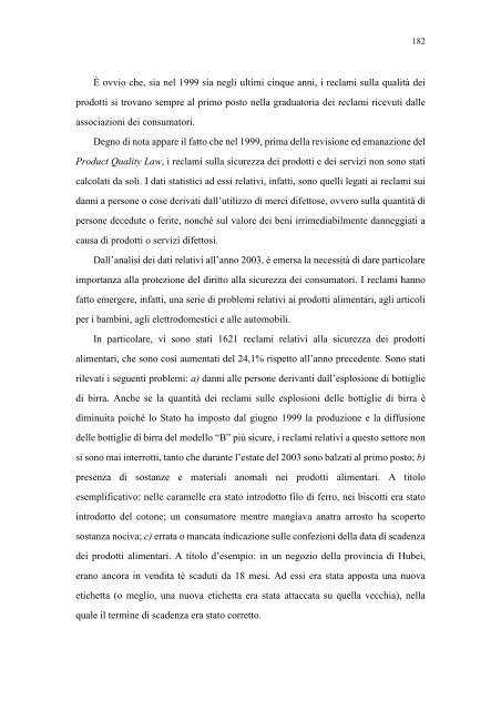 la sicurezza dei prodotti e la responsabilità del produttore nella ...