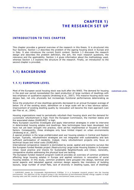 intervention strategies for renovation of social housing estates