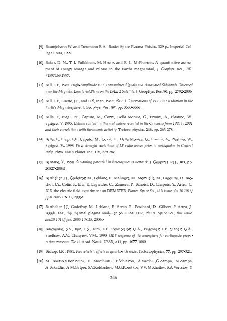 Doctorate Thesis DEMETER Satellite Data Analysis of Seismo ...