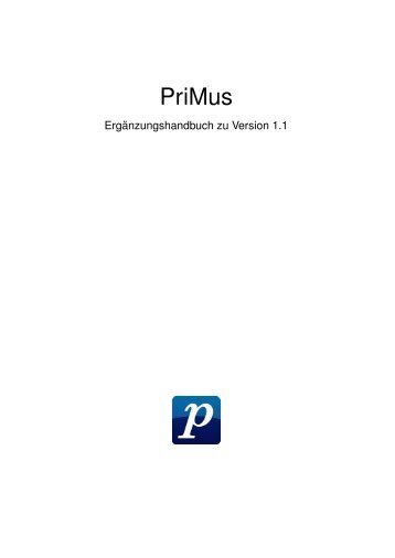 Neuerung seit der Version 1.1 - PriMus