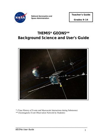 Themis GEON users guide - Center for Science Education