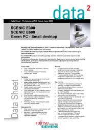 SCENIC E300 SCENIC E600 Green PC - Small desktop - Fujitsu UK