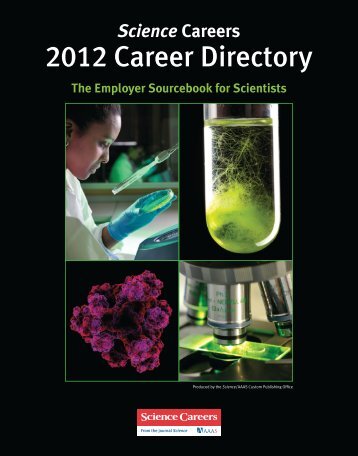 Science Careers 2012 Career Directory - Case Western Reserve ...