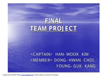 FINAL TEAM PROJECT