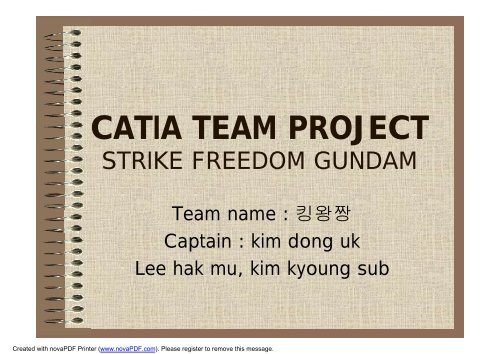 CATIA TEAM PROJECT