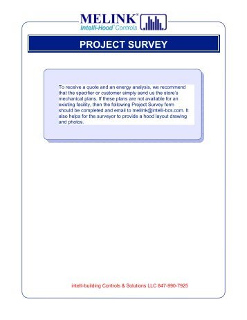 download Survey Form PDF - intelli-building Control & Solutions LLC