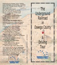 Underground Railroad A Driving Tour - Visit Oswego County