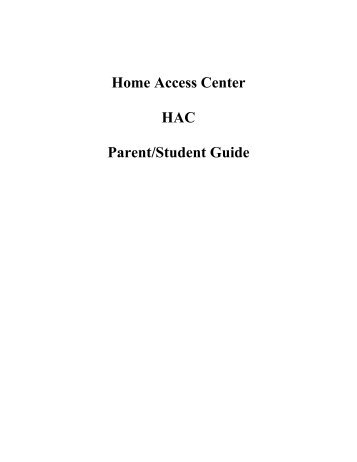 Home Access Center Guide - Blytheville Public Schools