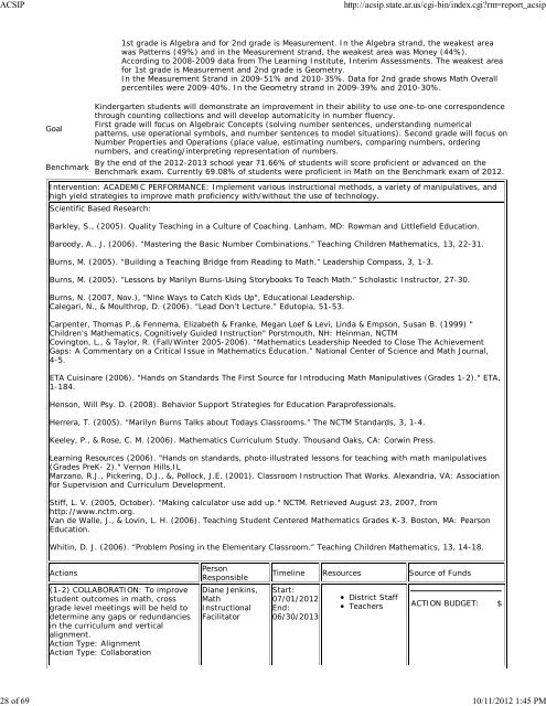 School Plan - Blytheville Public Schools