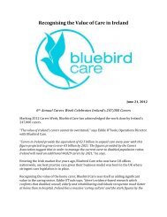 Recognising the Value of Care in Ireland - Bluebird Care