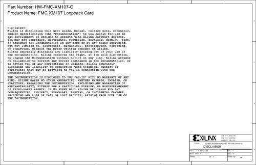 XM107 FMC Loopback Schematics - Xilinx