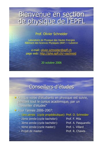 fichier PDF (14 transparents sur 7 pages) - Laboratoire de Physique ...