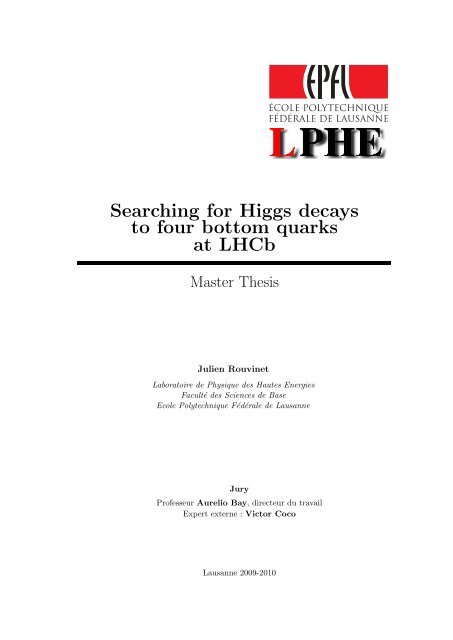 PDF file: 2.9 Mbytes - Laboratoire de Physique des Hautes Energies ...