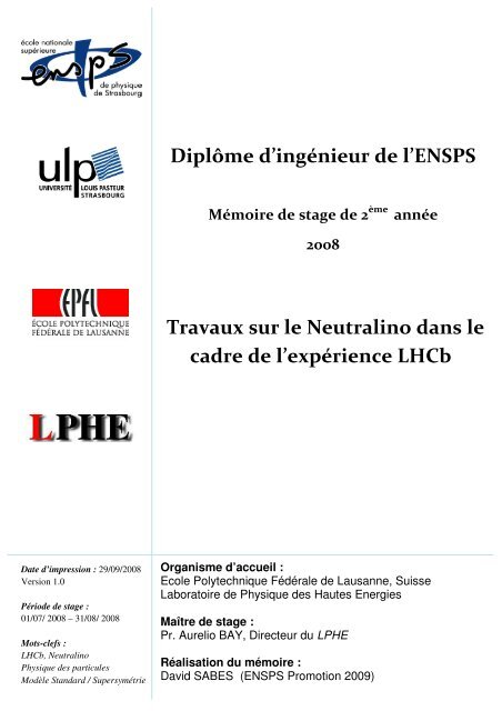 PDF file: 12.7 Mbytes - Laboratoire de Physique des Hautes ...