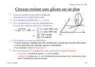 Cerceau roulant sans glisser sur un plan