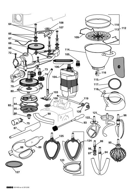 Exploded view / Parts - EMGA