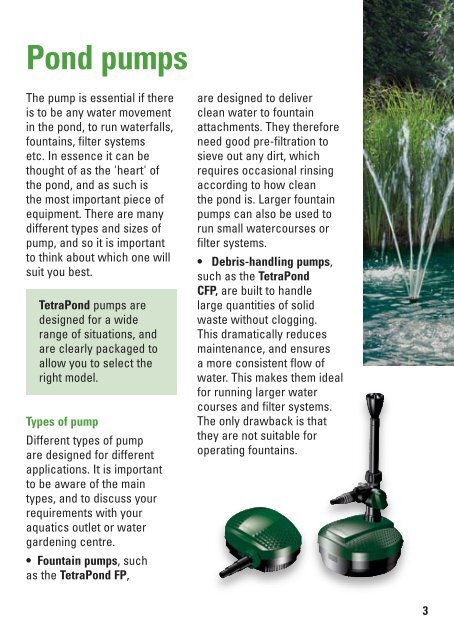 Pond equipment