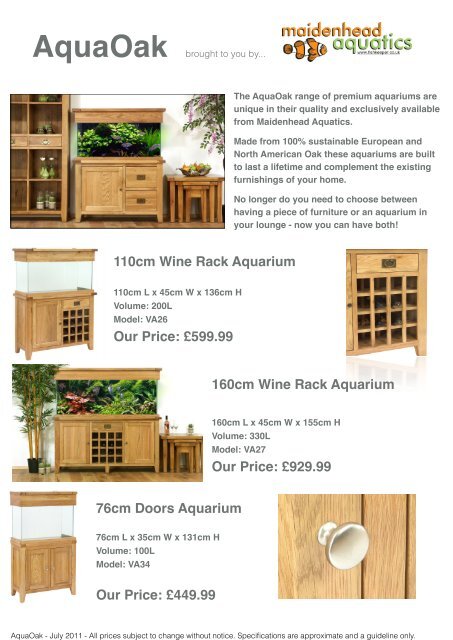 Exclusive Oak Aquariums(3.40MB) - Maidenhead Aquatics