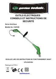 outils electriques conseils et instructions de securite - M6 Boutique