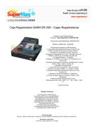 Caja Registradora SAM4 ER 260 - Cajas Registradoras - maquinas ...