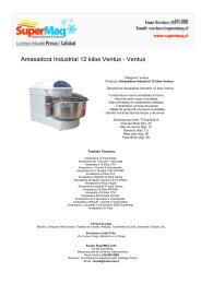 Amasadora Industrial 12 kilos Ventus - Ventus - maquinas refrigeradas