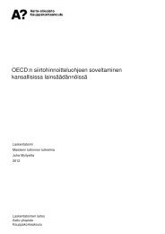 OECD:n siirtohinnoitteluohjeen soveltaminen ... - Aalto-yliopisto