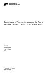 Determinants of Takeover Success and the Role of Investor ...