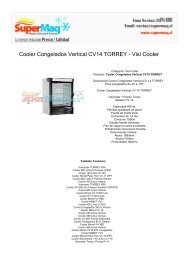 Cooler Congelados Vertical CV14 TORREY - Maquinas Helados