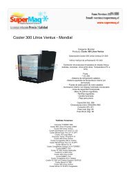 Cooler 300 Litros Ventus - Mondial - Maquinas Helados