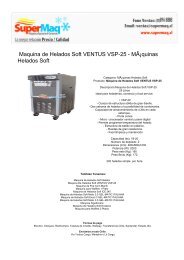 Maquina de Helados Soft VENTUS VSP-25 - Máquinas Helados Soft