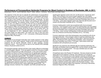 Performance of Pyroxasulfone Herbicide Programs for Weed Control ...