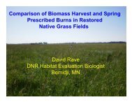 Comparison of Biomass Harvest and Spring Prescribed Burns in ...