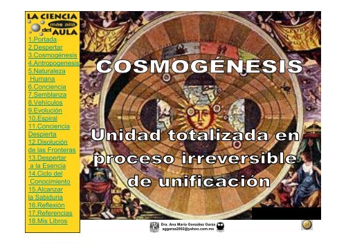 1.Portada 2.Despertar 3.Cosmogénesis 4.Antropogenesis 5 ...