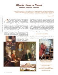 Historia clínica de Mozart Historia clínica de Mozart - Dirección ...