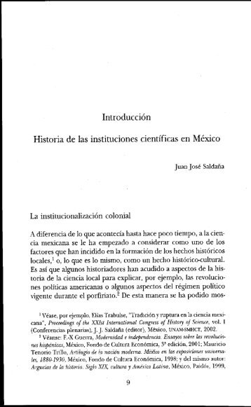 Introducción. Historia de l - Dirección General de Bibliotecas - UNAM
